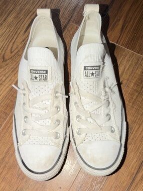 Converse White Low Top Slip-On Sneakers size 7 All Stars